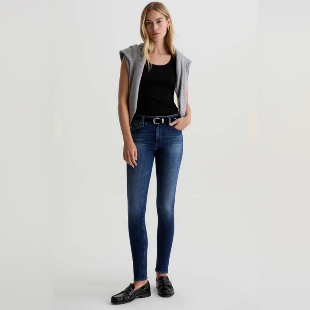 AG Adriano Goldschmied The Farrah skinny Ankle Dark Blue Skinny Jeans 27R
